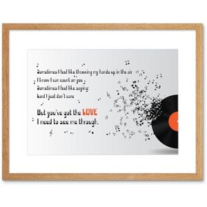 Wee Blue Coo Sometimes Music Lyrics You've Got Love Quote Typography Framed Wall Art Print Wee Blue Coo Sometimes Music Lyrics You've Got Love Quote Typography Framed Wall Art Print