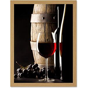 Wee Blue Coo Modern Red Wine Grape Barrel Drink Large Large Framed Art Print Poster Wall Decor 18x24 inch Wee Blue Coo Modern Red Wine Grape Barrel Drink Large Large Framed Art Print Poster Wall Decor 18x24 inch