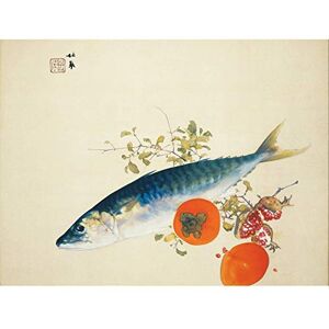 Artery8 Seiho Autumn Fattens Fish Ripens Wild Fruits Japanese Painting Large XL Wall Art Canvas Print Artery8 Seiho Autumn Fattens Fish Ripens Wild Fruits Japanese Painting Large XL Wall Art Canvas Print