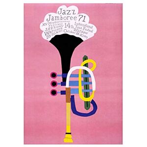 Wee Blue Coo Ad Jazz Poland Trumpet Abstract Picture Wall Art Print Wee Blue Coo Ad Jazz Poland Trumpet Abstract Picture Wall Art Print