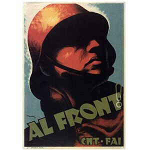 Wee Blue Coo War Anarchist Soldier CNT FAI Spain Spanish Civil Ad Wall Art Print Wee Blue Coo War Anarchist Soldier CNT FAI Spain Spanish Civil Ad Wall Art Print