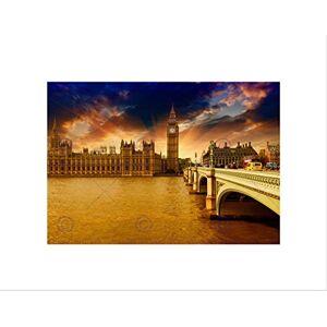 Wee Blue Coo Houses Parliament Westminster London Bridge Big Ben Wall Art Print Wee Blue Coo Houses Parliament Westminster London Bridge Big Ben Wall Art Print