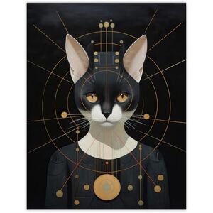 Wee Blue Coo Interplanetary Cat Queen Oil Painting Conceptual Art Cosmic Empire Ruler Futuristic Feline Portrait Large Wall Art Poster Print Thick Paper 18X24 Inch Wee Blue Coo Interplanetary Cat Queen Oil Painting Conceptual Art Cosmic Empire Ruler Futuristic Feline Portrait Large Wall Art Poster Print Thick Paper 18X24 Inch