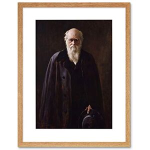 Wee Blue Coo Painting Collier Portrait Scientist Charles Darwin Framed Wall Art Print Wee Blue Coo Painting Collier Portrait Scientist Charles Darwin Framed Wall Art Print