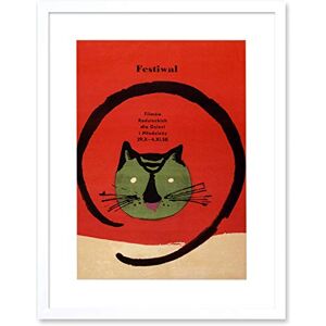 Wee Blue Coo Festival Film Movie Cat Poland Warsaw Artwork Framed Wall Art Print 12X16 Inch Wee Blue Coo Festival Film Movie Cat Poland Warsaw Artwork Framed Wall Art Print 12X16 Inch