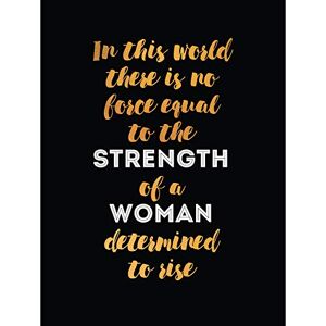 Fine Art Prints Poster, Motiv: Frau Stärke Determined Gold, groß, 45,7 x 61 cm Fine Art Prints Poster, Motiv: Frau Stärke Determined Gold, groß, 45,7 x 61 cm