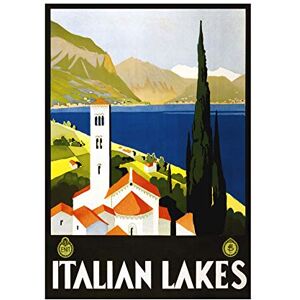 Wee Blue Coo Travel Italy Italian Lakes Landscape Tourism Advert Wall Art Print Wee Blue Coo Travel Italy Italian Lakes Landscape Tourism Advert Wall Art Print