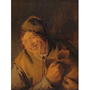 Artery8 Adriaen Van Ostade The Merry Peasant Painting Unframed Wall Art Print Poster Home Decor Premium Artery8 Adriaen Van Ostade The Merry Peasant Painting Unframed Wall Art Print Poster Home Decor Premium