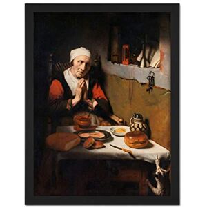 Artery8 Maes Old Woman Saying Grace The Prayer Without End Artwork Framed Wall Art Print 18X24 Inch Artery8 Maes Old Woman Saying Grace The Prayer Without End Artwork Framed Wall Art Print 18X24 Inch