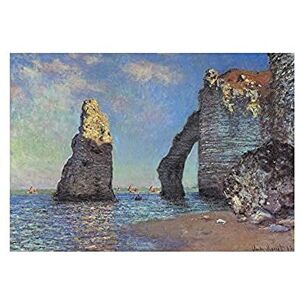 Wee Blue Coo Claude Monet Rocky Cliffs Of Etretat Old Master Wall Art Print Wee Blue Coo Claude Monet Rocky Cliffs Of Etretat Old Master Wall Art Print