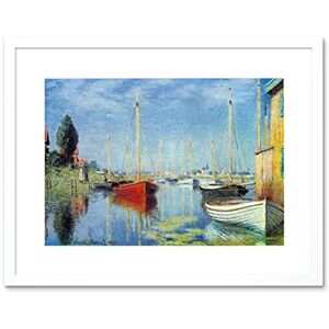 Wee Blue Coo Painting Monet Pleasure Boats Argenteuil Framed Wall Art Print Wee Blue Coo Painting Monet Pleasure Boats Argenteuil Framed Wall Art Print