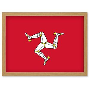 Artery8 - Isle of Man National Flag - A4 - Wall Art Print Artery8 - Isle of Man National Flag - A4 - Wall Art Print