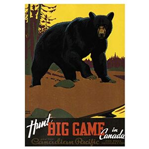 Wee Blue Coo Travel Bear Hunting Canadian Pacific Canada Picture Wall Art Print Wee Blue Coo Travel Bear Hunting Canadian Pacific Canada Picture Wall Art Print