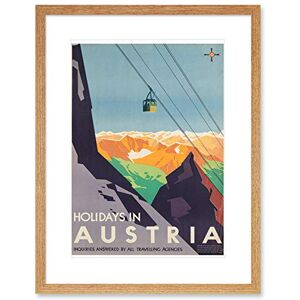 Wee Blue Coo Austria Travel Ski Lift Alpine Artwork Framed Wall Art Print 9X7 Inch Wee Blue Coo Austria Travel Ski Lift Alpine Artwork Framed Wall Art Print 9X7 Inch