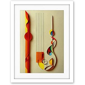 Wee Blue Coo Kandinsky Inspired Abstract Musical Symbol Clefs Music Yellow Turquoise Orange Artwork Framed Wall Art Print 18X24 Inch Wee Blue Coo Kandinsky Inspired Abstract Musical Symbol Clefs Music Yellow Turquoise Orange Artwork Framed Wall Art Print 18X24 Inch
