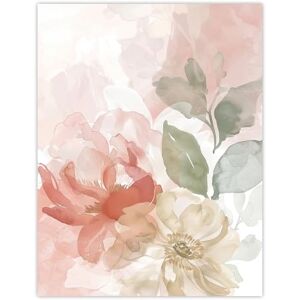 Artery8 Pink Begonia Flowers Modern Watercolour Soft Living Room Extra Large XL Wall Art Poster Print Artery8 Pink Begonia Flowers Modern Watercolour Soft Living Room Extra Large XL Wall Art Poster Print
