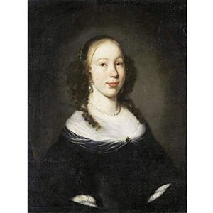 Artery8 Nicolaes Maes Portrait Of A Young Woman Painting Large Wall Art Poster Print Thick Paper 18X24 Inch Artery8 Nicolaes Maes Portrait Of A Young Woman Painting Large Wall Art Poster Print Thick Paper 18X24 Inch