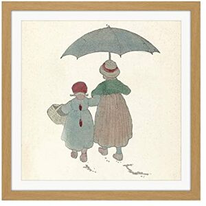 Fine Art Prints Bergh Children Motif Design Umbrella Illustration Square Wooden Framed Wall Art Print Picture 16X16 Inch Fine Art Prints Bergh Children Motif Design Umbrella Illustration Square Wooden Framed Wall Art Print Picture 16X16 Inch