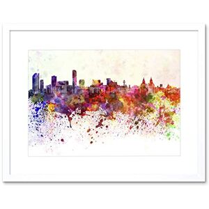 Wee Blue Coo Painting Cityscape Liverpool Skyline Paint Splash Framed Wall Art Print Wee Blue Coo Painting Cityscape Liverpool Skyline Paint Splash Framed Wall Art Print