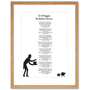 Wee Blue Coo To A Haggis Robert Burns Scotland Edinburgh Typography Framed Wall Art Print Wee Blue Coo To A Haggis Robert Burns Scotland Edinburgh Typography Framed Wall Art Print