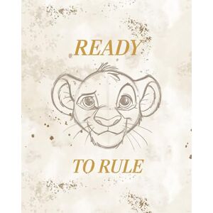 Komar Wall Picture Disney The Lion King Ready to Rule Size 40 x 50 cm Children's Room Wall Decoration Komar Wall Picture Disney The Lion King Ready to Rule Size 40 x 50 cm Children's Room Wall Decoration