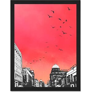 Wee Blue Coo Rooftop Birds Glasgow 18x24 Large Framed Art Print Poster Wall Decor 18x24 inch Wee Blue Coo Rooftop Birds Glasgow 18x24 Large Framed Art Print Poster Wall Decor 18x24 inch