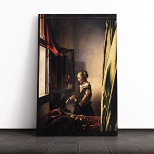 Big Box Art Canvas Print Wall Art Johannes Vermeer Girl Reading a Letter Mounted & Stretched Box Frame Picture Home Decor for Kitchen, Living Room, Bedroom, Hallway, Multi-Colour, 24x16 Inch Big Box Art Canvas Print Wall Art Johannes Vermeer Girl Reading a Letter Mounted & Stretched Box Frame Picture Home Decor for Kitchen, Living Room, Bedroom, Hallway, Multi-Colour, 24x16 Inch