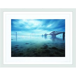 Wee Blue Coo Forth Bridges Edinburgh Scotland Picture Framed Wall Art Print Wee Blue Coo Forth Bridges Edinburgh Scotland Picture Framed Wall Art Print