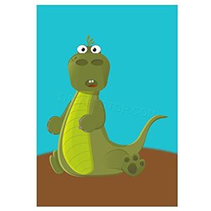 Wee Blue Coo Kids Dinosaur Tyrannosaurus Rex Green Lizard Wall Art Print Wee Blue Coo Kids Dinosaur Tyrannosaurus Rex Green Lizard Wall Art Print