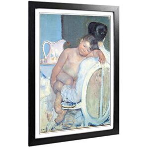 Big Box Art Framed Print of Mary Cassatt Woman with Child in her Arms Design Wall Art Picture Home Decor for Kitchen, Living Room, Bedroom, Hallway, Black, A2 / 24.5x18 Inch / 62x45cm Big Box Art Framed Print of Mary Cassatt Woman with Child in her Arms Design Wall Art Picture Home Decor for Kitchen, Living Room, Bedroom, Hallway, Black, A2 / 24.5x18 Inch / 62x45cm