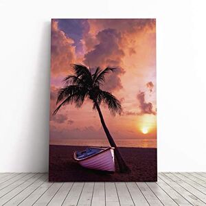 Big Box Art Canvas Print Wall Art Palm Trees and Boat Beach Seascape Mounted & Stretched Box Frame Picture Home Decor for Kitchen, Living Room, Bedroom, Hallway, Multi-Colour, 24x16 Inch Big Box Art Canvas Print Wall Art Palm Trees and Boat Beach Seascape Mounted & Stretched Box Frame Picture Home Decor for Kitchen, Living Room, Bedroom, Hallway, Multi-Colour, 24x16 Inch