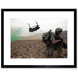 Wee Blue Coo War Photo Army Infantry Ch47 Chinook Helicopter Picture Framed Wall Art Print Wee Blue Coo War Photo Army Infantry Ch47 Chinook Helicopter Picture Framed Wall Art Print