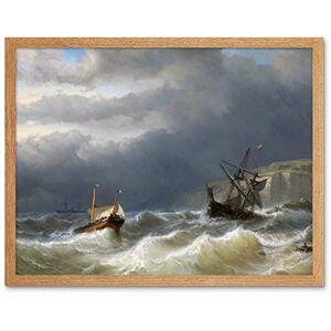Artery8 Meijer Storm Strait Dover Ships Seascape Painting Art Print Framed Poster Wall Decor 12x16 inch Artery8 Meijer Storm Strait Dover Ships Seascape Painting Art Print Framed Poster Wall Decor 12x16 inch