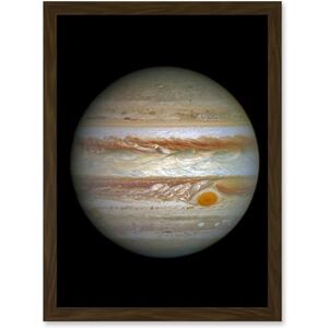 Artery8 Hubble Space Telescope Image Jupiter WFC3/UVIS Largest Planet In Our Solar System Great Red Spot View Anticyclone And Colourful Atmosphere Bands Artwork Framed A3 Wall Art Print Artery8 Hubble Space Telescope Image Jupiter WFC3/UVIS Largest Planet In Our Solar System Great Red Spot View Anticyclone And Colourful Atmosphere Bands Artwork Framed A3 Wall Art Print