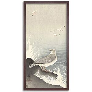 Artery8 Ohara Koson Seagull On Rock Japanese Painting Framed Wall Art Print Long 25X12 Inch Artery8 Ohara Koson Seagull On Rock Japanese Painting Framed Wall Art Print Long 25X12 Inch