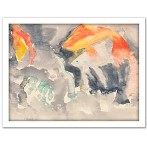 Fine Art Prints Demuth Fish Series Number Five Painting Large Framed Art Print Poster Wall Decor 18x24 in Fine Art Prints Demuth Fish Series Number Five Painting Large Framed Art Print Poster Wall Decor 18x24 in