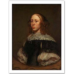 Artery8 Van Anraedt Portrait Of A Woman Painting Artwork Framed Wall Art Print 18X24 Inch Artery8 Van Anraedt Portrait Of A Woman Painting Artwork Framed Wall Art Print 18X24 Inch