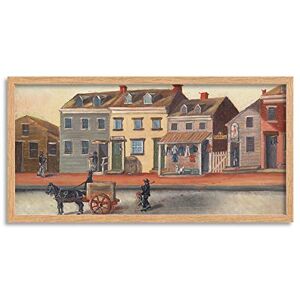 Artery8 Chappel New York Dog Killer 1870 Painting Framed Wall Art Print Long 25X12 Inch Artery8 Chappel New York Dog Killer 1870 Painting Framed Wall Art Print Long 25X12 Inch