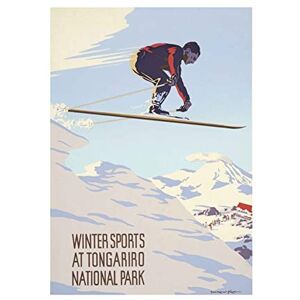 Wee Blue Coo Travel New Zealand Winter Sports Tongariro Park Picture Wall Art Print Wee Blue Coo Travel New Zealand Winter Sports Tongariro Park Picture Wall Art Print