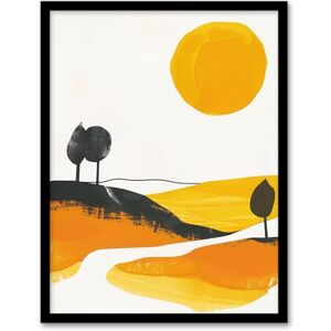 Artery8 Abstract Tuscany Field Yellow Orange Italy Summer Living Room Artwork Framed Wall Art Print A4 Artery8 Abstract Tuscany Field Yellow Orange Italy Summer Living Room Artwork Framed Wall Art Print A4