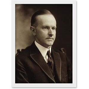 Artery8 - Calvin Coolidge Portrait - A4 - Framed - Art Print Artery8 - Calvin Coolidge Portrait - A4 - Framed - Art Print
