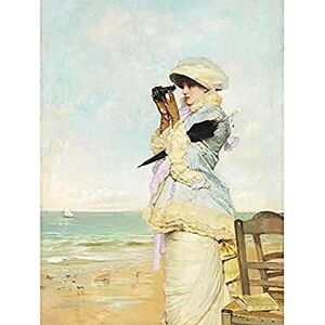 Fine Art Prints Palmaroli In Sight Woman Beach Binoculars Painting Art Print Canvas Premium Wall Decor Poster Mural Fine Art Prints Palmaroli In Sight Woman Beach Binoculars Painting Art Print Canvas Premium Wall Decor Poster Mural