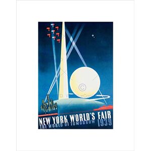 Wee Blue Coo Ad World Fair 1939 New York City Sphere Plane Star Wall Art Print Wee Blue Coo Ad World Fair 1939 New York City Sphere Plane Star Wall Art Print
