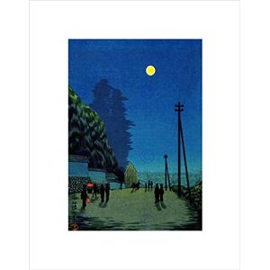 Wee Blue Coo Cultural Landscape Moon Village Kobayashi Kiyochika Japan Wall Art Print Wee Blue Coo Cultural Landscape Moon Village Kobayashi Kiyochika Japan Wall Art Print