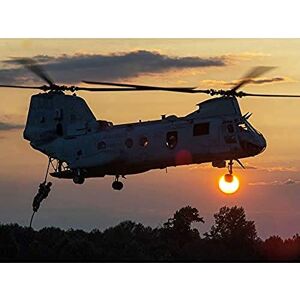 Fine Art Prints Military USA USAF CH-46E Sea Knight Helicopter Photo Art Print Canvas Premium Wall Decor Poster Mural Fine Art Prints Military USA USAF CH-46E Sea Knight Helicopter Photo Art Print Canvas Premium Wall Decor Poster Mural