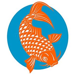 Wee Blue Coo Painting Koi Carp Gold Fish Japanese Scales Tail Fin Wall Art Print Wee Blue Coo Painting Koi Carp Gold Fish Japanese Scales Tail Fin Wall Art Print