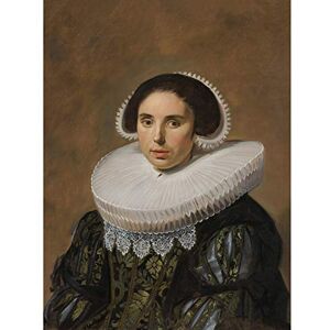Artery8 Frans Hals Portrait Of A Woman Painting Large Wall Art Poster Print Thick Paper 18X24 Inch Artery8 Frans Hals Portrait Of A Woman Painting Large Wall Art Poster Print Thick Paper 18X24 Inch