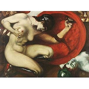 Artery8 Von Stuck Wounded Amazon Painting Art Print Canvas Premium Wall Decor Poster Mural Artery8 Von Stuck Wounded Amazon Painting Art Print Canvas Premium Wall Decor Poster Mural