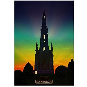 Wee Blue Coo Typograph Scott Monument Edinburgh Framed Picture Art Wall Art Print Wee Blue Coo Typograph Scott Monument Edinburgh Framed Picture Art Wall Art Print