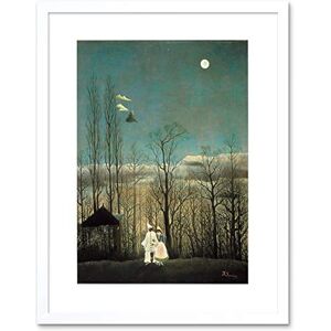 Wee Blue Coo Painting Henri Rousseau A Carnival Evening Framed Wall Art Print Wee Blue Coo Painting Henri Rousseau A Carnival Evening Framed Wall Art Print